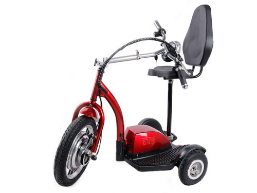 Электросамокат литий-ионный с сиденьем (сидение – спинка) TTG SM T06-1 36V350W 12AH красный