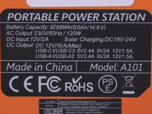 Портативная зарядная станция FlashFish (A101) 26400mAh 120W