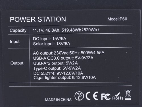 Портативная зарядная станция FlashFish (P60) 140400mAh 560W