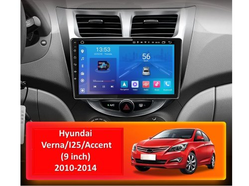Штатная магнитола FORS.auto FS 1 LITE для Hyundai Verna/I-25/Accent (1+32Gb, 9") 2010-2014