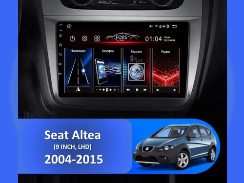 Штатная магнитола FORS.auto FS 1 LITE для Seat Altea (9 inch, LHD) 2004-2015