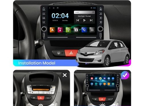 Штатна магнітола FORS.auto K200 для Toyota Aygo/Citroen C1/Peugeot 107 (2+32Gb, 9") 2005-2014