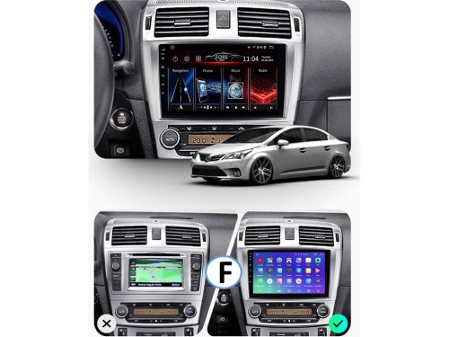 Штатна магнітола FORS.auto М300 для Toyota Avensis (3+32Gb, 9") 2011-2015