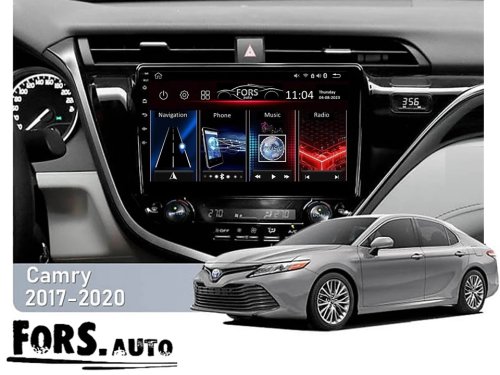 Штатная магнитола FORS.auto М300 для Toyota Camry (3+32Gb, 10") 2018+