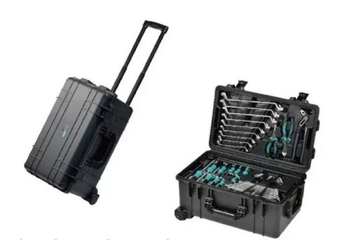 Набор инструментов 117ед пластик.ящик на колесах