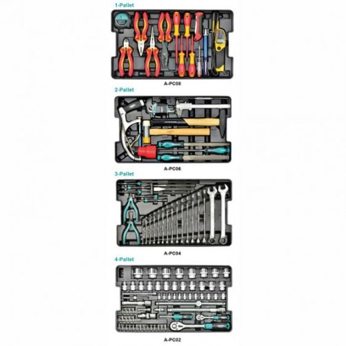 Набор инструментов 125 ед. ящик пластик. на колесах