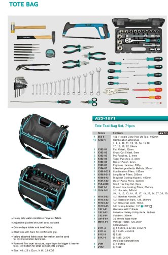 Набор инструментов 71ед. сумка