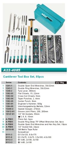 Набор инструментов 85ед мет.ящик