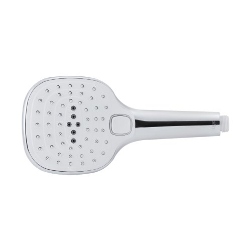 Лейка для ручного душа Qtap Rucni 120х120 мм прямоугольная QTHLA120N3KCW Chrome/White
