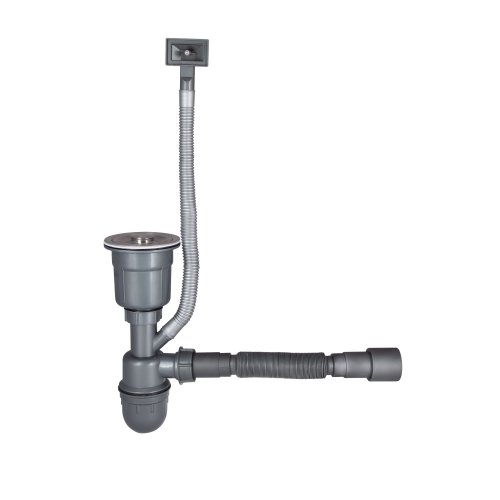 Мойка для кухни интегрированная Lidz Handmade H5050G (LDH5050GPVD43620) Brushed Grey PVD 3,0/0,8 мм