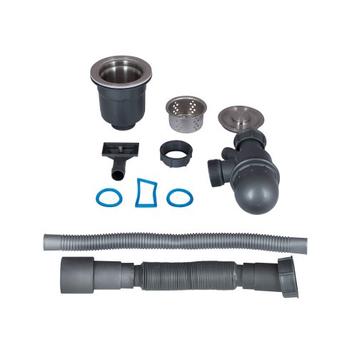 Мойка для кухни интегрированная Lidz Handmade H6050B (LDH6050BPVD43621) Brushed Black PVD 3,0/0,8 мм