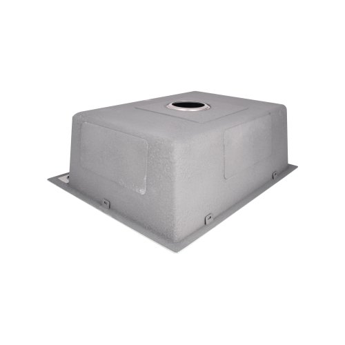 Мойка для кухни интегрированная Lidz Handmade H6050G (LDH6050GPVD43622) Brushed Grey PVD 3,0/0,8 мм