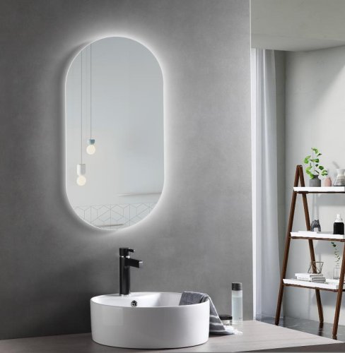 Зеркало Qtap Scorpio 500х900 с LED-выключателем QT14783001W