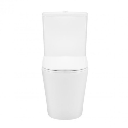 Унитаз-компакт Qtap Scorpio безободковый Ultra Quiet с сиденьем Soft-close QT14222125AUQW