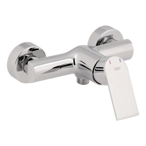 Набір Qtap: Душова кабіна півкругла, 90x90 + Змішувач для душу + Стійка + Шланг + Лійка