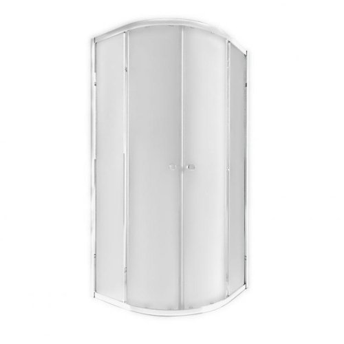 Набор Qtap: Душевая кабина полукруг., 90x90 + Душевая панель