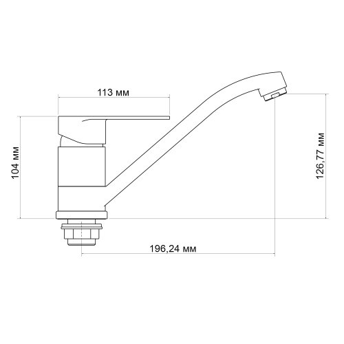 Смеситель для кухни Lidz Tani 003 (k40) LDTAN003CRM44968 Chrome