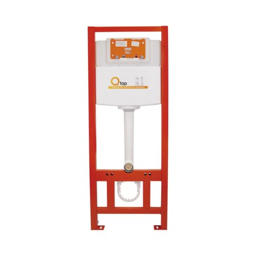 Комплект: Qtap Robin Ultra Quiet унитаз подвесной QT1333046EUQW + Nest комплект инсталляции 4в1 (линейная клавиша White) QT0133M425 + QT0111M08V1384W