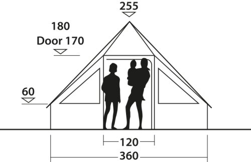 Палатка десятиместная Easy Camp Moonlight Cabin Grey (120444)