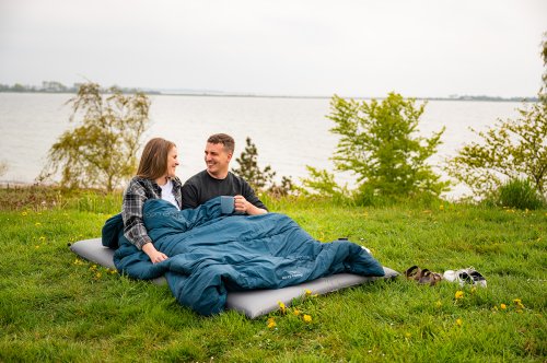 Спальний мішок Easy Camp Moon 200 Double/+5°C Teal Left/Right (240187)