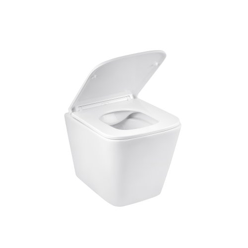 Унітаз підвісний Kroner Eifel WHI493436 RIMLESS безобідковий з сидінням Slim Duroplast / Soft-close / Quick relase