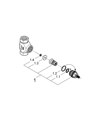 Встраиваемая часть GROHE 29032000