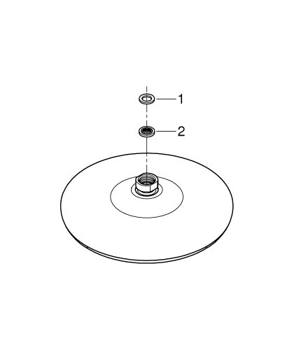 Верхний душ Grohe Tempesta 210, 1 режим струи (26410000)