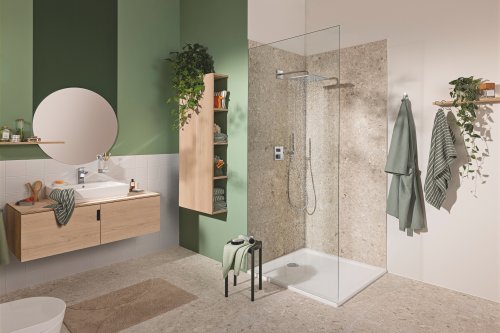 Душевая система скрытого монтажа Grohtherm Rainshower Mono 310 Cube (34868000)
