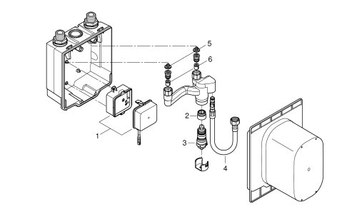 Прихований монтажний блок Grohe Eurosmart Cosmopolitan E (36336001)