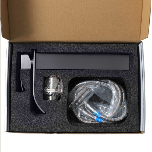 Смеситель под умывальник Platinum Handmade 3191 PVD черный