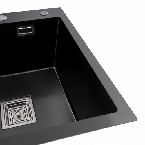 Кухонная мойка Platinum Handmade 65*50 R(квадратный сифон 3,0/1)