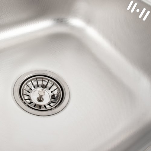 Кухонная мойка из нержавеющей стали Platinum 4842 ДЕКОР (0,6/160 мм)