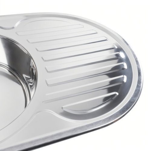 Кухонна мийка з нержавіючої сталі Platinum 7750 ПОЛІРОВКА (0,8/180 мм)