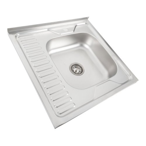 Кухонная мойка из нержавеющей стали Platinum ДЕКОР 6060 R (0,7/160 мм)