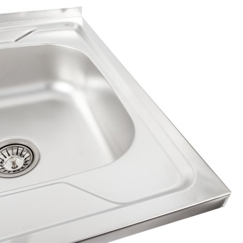 Кухонная мойка из нержавеющей стали Platinum ДЕКОР 6060 R (0,7/160 мм)