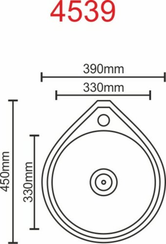 Кухонна мийка з нержавіючої сталі Platinum ПОЛІРОВКА 4539 (0,6/170 мм)