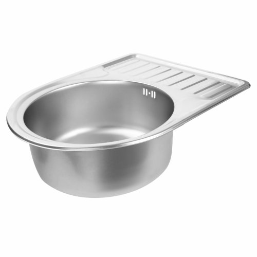 Кухонная мойка из нержавеющей стали Platinum САТИН 5844 0,8/180 мм.