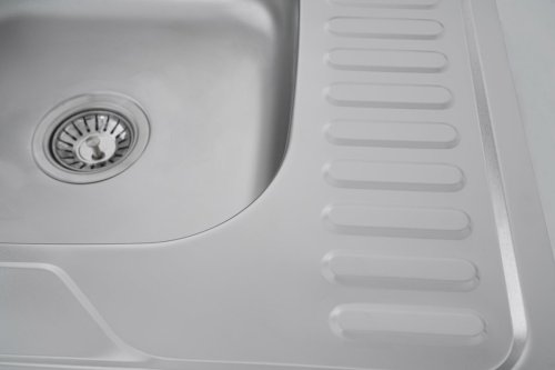 Кухонная мойка из нержавеющей стали Platinum САТИН 6060 L (0,7/160 мм)