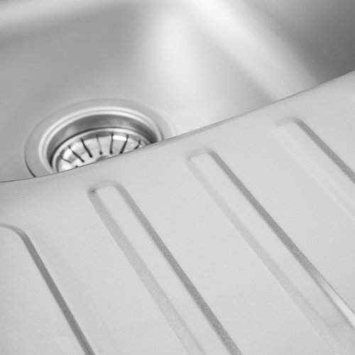 Кухонная мойка из нержавеющей стали Platinum САТИН 7642 (0,8/180 мм)