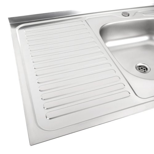 Кухонная мойка из нержавеющей стали Platinum САТИН 8060 R (0,5/160 мм)