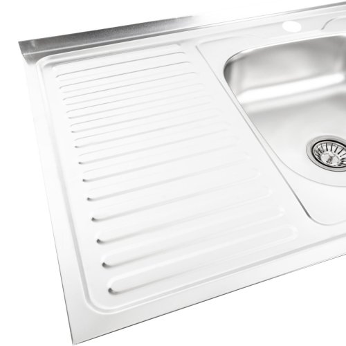 Кухонная мойка из нержавеющей стали Platinum САТИН 8060 R (0,7/160 мм)