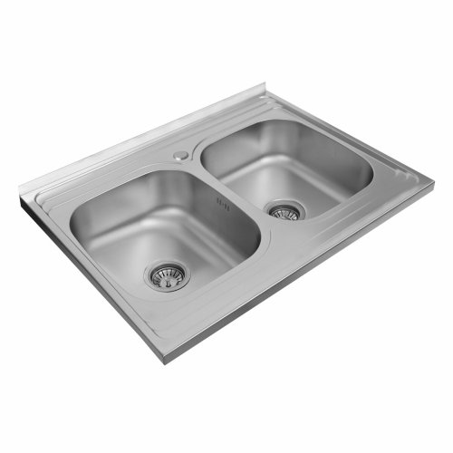 Кухонная мойка из нержавеющей стали Platinum САТИН 8060D (0,7/180 мм)