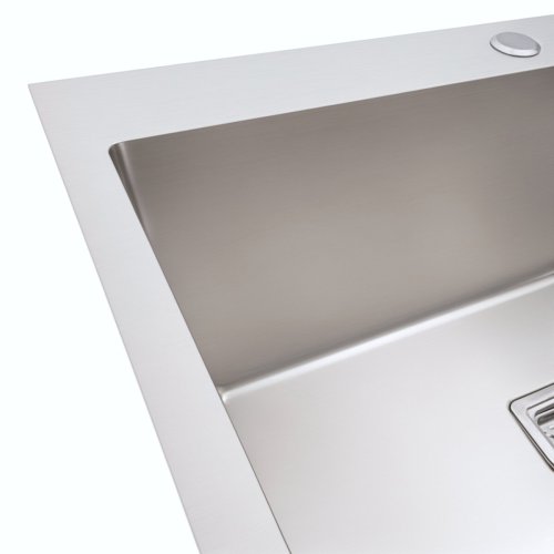 Мойка Platinum Handmade HSB 650х450х230 нержавейка (квадратный сифон 3,0/1,0)