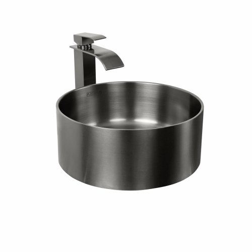 Умывальник Platinum Handmade PVD черный 380x380 мм