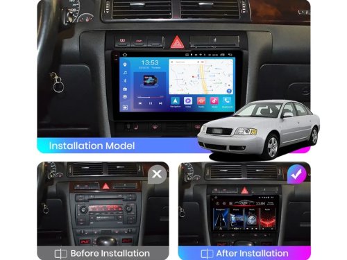 Штатная магнитола FORS.auto FS 2 PRO для Audi A6/S6 (2+32Gb, 9") 1997-2007