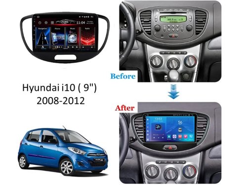 Штатная магнитола FORS.auto FS 2 PRO для Hyundai i10 (2+32Gb, 9") 2008-2012
