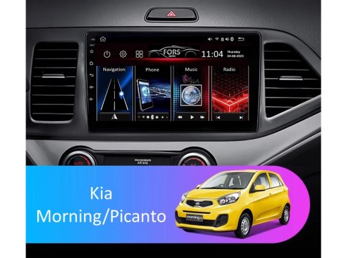 Штатная магнитола FORS.auto FS 2 PRO для Kia Morning/Picanto (2+32Gb, 9") 2014+