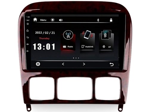 Штатная магнитола FORS.auto FS 2 PRO для Mercedes Benz S-Class (темное дерево) 2002-2007