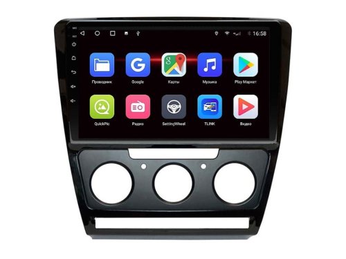Штатная магнитола FORS.auto FS 2 PRO для Skoda Octavia A5 black 2004-2012