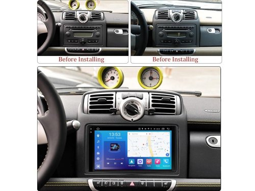 Штатная магнитола FORS.auto FS 2 PRO для Smart Fortwo (2+32Gb, 9") 2005-2010